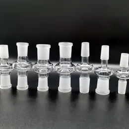 Cam Adaptör Nargile Kül Catcher Bongs Için Dab Petrol Kuleleri 14.4mm 18.8mm Erkek Kadın Ortak Boyutu Mevcut Dönüştürücü Yüksek Kaliteli Sigara Araçları Toptan