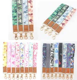 Hot 100pcs Keychains Wrist Lanyard Camouflage Strap Band Lobster clasp Key Chain Holder Key Hand For Girls/Women/Men #05