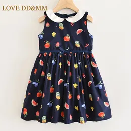 Miłość DDMM Girls Sukienki Ubrania Dla Dzieci Słodkie Owoce Lemon Princess Kids Sukienki Dla Dziewczyn Odzież Kostium 210715