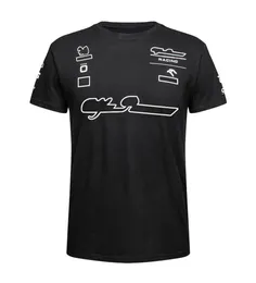 F1 Takımı T-shirt 2021 Yeni Yarış Takım Elbise Yuvarlak Boyun Kısa Kollu Ceket Kazak Formula 1 Takım Üniformaları aynı paragraf ile özelleştirilmiş