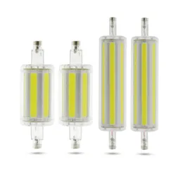 Lampor LED-ljus R7S 78mm 15W 30W hög kraftfull strålkastare 118mm COB-rörlampa Byt halogenlampa 110V 220V