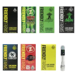 New Hot friendly Farms Cartridges Packaging Boxes With 0.8ml 1.0ml empty Vape Cartridge ceramic coil
