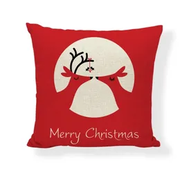 Christmas Billowcase Vermelho Série Vermelho Papai Noel travesseiro seu sofá decoração 211207