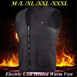 Gilet da uomo Uomo Donna Gilet USB elettrico Inverno Riscaldato Caldo Cappotto Giacca Abbigliamento Gilet termico flessibile