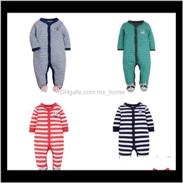 Jumpsuits Jumpsuitsrompers Clothing Baby Kids Maternity Drop Delivery 2021 Baby Boys Jumpsuit Footies Rompers Onesies Long Sleeve Born 01 Y I