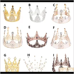 Andere festliche Lieferungen Hausgarten Drop Delivery 2021 Metal Pearl Happy Birthday Toppers Shining Mini Crown Cake Topper Sweet Party Decorat