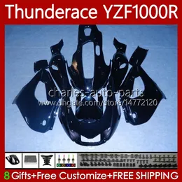 OEM Bodywork For YAMAHA Thunderace YZF1000R YZF 1000R 1000 R 96 07 87No.6 YZF-1000R 1996 1997 1998 1999 2000 2001 2002 2003 2004 2005 2006 2007 Fairing metal black blk