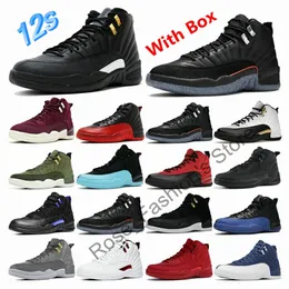 2021 Pallacanestro Scarpe da uomo 12s 12 Royalty retromarcia in retromarcia Influenza antinfluenzale Royal University Blu Concord Dark Grey Deep Francese Bordeaux Indigo Playoff Twist Sport XII Sneakers