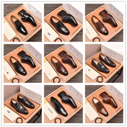 2021 Fashion Luxury New Ferra Mens Loafers Dress shoes Genuine Leather Slip On Flats Suede Shoes Size 38-45