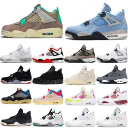 Vit Oreo 4s Desert Moss Basketbollskor för män Kvinnor 4 University Blue #22 Taupe Haze Bred Sail Court Purple Herrtränare Sport