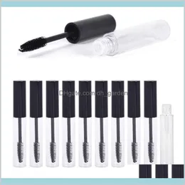 Bottiglie Imballaggio Office School Business Industrial 10Ml Tubo di plastica trasparente per mascara Vuoto Bottiglia di fiala liquida per ciglia ricaricabile con Bla