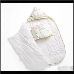 Borse Biancheria da letto per bambini Baby Kids Maternità Drop Delivery 2021 0 9M Sacco a pelo per bambini Busta Born Quilt Babe Cotton Soft Infant Wrapped In Win