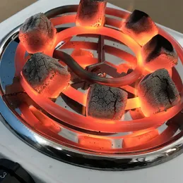 Charcoal Burner Hookah cigarrtillbehör Tändning Kolugnen Temperaturreglering Elektriska kolatboner Bärbar bränning