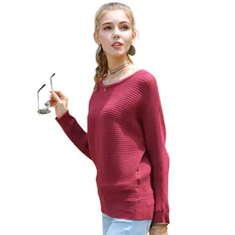 スウェーサー女性Invierno服ニットセータープラスサイズの女の子セーターバットスリーブプルオーバー210428