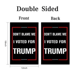 트럼프 2024 정원 깃발은 나에게 더블 양면 12 * 18 인치 캠페인 가든 플래그 무료 배달