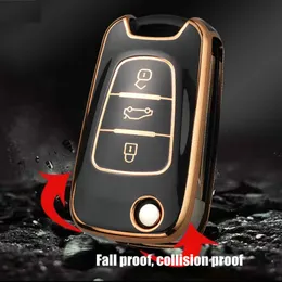 Nowy Soft TPU Key Cover dla Hyundai I20 I30 IX20 IX25 IX35 ELANTRA ACCENT SPORTAGE RIO 3 Soul Optima Ceed Pro K5 K2 Pride Auto Keys Case Shell