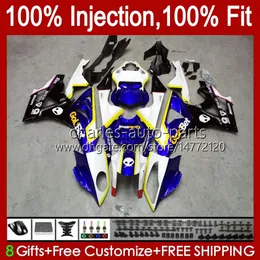 Wtrysk Mold Bodys dla BMW S-1000RR S 1000RR 1000 RR S1000-RR 09-14 19NO.14 S1000RR 09 10 11 12 13 14 S1000 RR 2009 2011 2012 2013 2014 2014 OEM Wishing Kit Blue Black