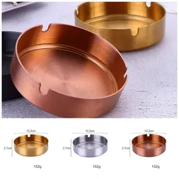 2021 Portable Restaurant Cigarettes Holder Stainless Steel Round 4 Colors Durable Hotel Ashtrays Fashion Smoke Cup Gadgets