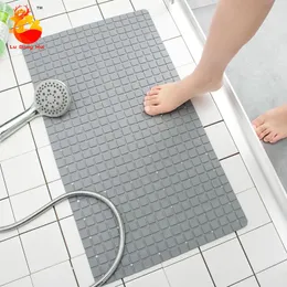 Badematten Modisches modernes Badezimmer Umweltschutz PVC rutschfeste Matte Saugnapf Fußdekoration