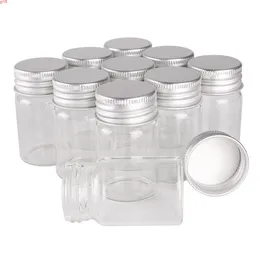 24 sztuk 20ml małe szklane butelki z czapkami aluminiowymi 30 * 50mm słoiki fiolki przezroczyste pojemniki perfum bottlesgood Qty