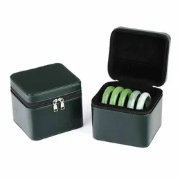 Present Wrap Armband Box 5-Bit Jade Bangle Bankläggare Lock Coffin Portable Ring Earring Pin Jewelry Storage