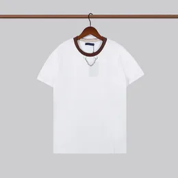 最新の夏のTシャツデザイナーTシャツラグジュアリーメンズTシャツ黒い白いカラーレター半袖男性女性100％綿袖サイズS-2xl 11