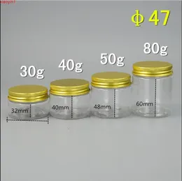 30Pcs 40ML 50ML 80Ml Empty Clear Plastic Jars For Spices Cream Storage Containers Garrafa Pot En Verre Geocaching Trinket Boxgoods