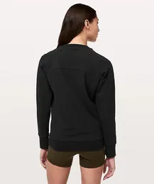 CX002 CREW L￥ng￤rmad Terry Knits och Tees Round Neck tr￶ja Kvinnor Fitness T Shirt Woman Yoga Top Womens Gym Topps Sport Wear Running Top