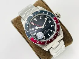 ZF GMT Watch Rozmiar 41mmx11.9mm Seagull 2824 Automatyczne Topspin Ruch Sapphire Szkło Lusterka Solid Link Wodoodporna Funkcja