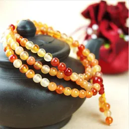 Toptan Doğal Renkli Akik Yeşim 6-8mm 108 Boncuk Kolye Moda Kadın Yoga Boncuklu Kolye Gemstone Boncuk Hediye Takı Için