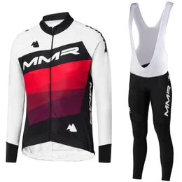 Yarış Setleri İlkbahar Sonbahar MMR Bisiklet Forması Seti 2021 Giyim erkek Yol Bisikleti Takım Elbise Bisiklet Bib Tayt MTB Pantolon Maillot Culotte