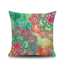 Подушка обложка абстрактная геометрическая цветочная узор цифровой печать льня Home El Бар украшение подушка/декоративная подушка