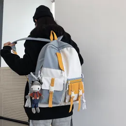 Ryggsäck mode kvinnor reser mochila kawaii vattentät flickor skolväska kvinnlig college bokväska söt nylon ryggsäck