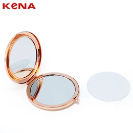 Hihg Quality Dia 70mm/2.75 tum Rose Gold SubliMation Compact Mirror Exempel Link