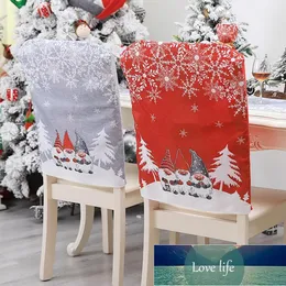 Cadeira de natal Capas de Papai Noel Chapéu de Natal Cadeira de jantar traseira Cobrir Table Party Decor Ano Novo Festa de Festa de Fábrica Preço Especialista Qualidade Mais Recente