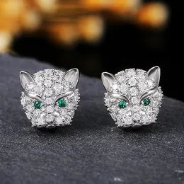 S2488 Fashion Jewelry Diamond Zircon Leopard Head Stud örhängen kvinnors söta leoparder örhänge