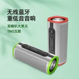 Private wireless bluetooth speaker outdoor waterproof super bass small steel cannon portable pop sound