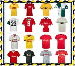 Retro Torres Rush Dalglish Soccer Jersey 92 93 94 95 96 97 98 04 05 06 08 09 09 2001 Camicia da calcio antica Fowler