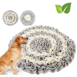 Dog Sniffing Training Mat Round Washable Blanket Pet Stress Training Relieving Nosework Mat Dog Product Supplies 210924