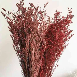 80g / 30-40cm、自然な新鮮な保存恋人草の茂み、永遠のディスプレイ結婚披露宴の家の装飾のための実際の花210706
