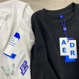 Ader Error Casual T Shirt Broderi Män Kvinnor Högkvalitativ Appererror