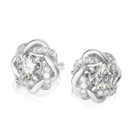 Szjinao Davidstern 1 Karat D Farbe Echter Moissanit Ohrringe Ohrstecker 100% 925 Sterling Silber Diamant Hochzeit Damenschmuck H1015