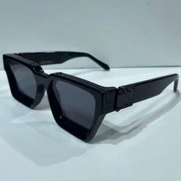 백만장 자 선글라스 Z1165W M96006WN 남성 패션 클래식 스퀘어 풀 블랙 백만 안경 남성용 야외 휴가 UV 보호 디자이너 최고 품질