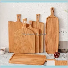 Blocchi Coltelli Accessori Cucina Sala da pranzo Bar Giardino Tagliere quadrato Legno Tagliere per la casa Vassoi per torte Piatto per pane Frutta