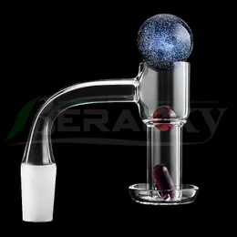 Beracker 20mmod flach top terp slurper rauchen quarz banger mit glas murmeln rubin perlen pille männliche weibliche schlurfer nägel für dabrigs bongs