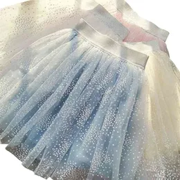 età per 4 - 14 anni ragazze adolescenti pizzo tulle blu nuovo autunno inverno vestiti per bambini gonne natalizie 210331