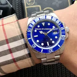 15 Styles Luxury High Quality Watches Date 40mm A2813 Automatic Mens Watch Blue Dial Ceramic Bezel 316L Stainless Steel Bracelet Gents Wristwatches