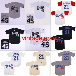 Mens Birmingham Barons Michael 45 Jersey 21 Santurce Crabbers Puerto Rico Josh GIBSON 20 Homestead G Negro League Movie Baseball Jersey