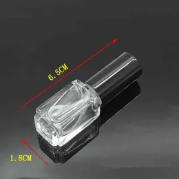 100pcs Square Perfumes Mist Sprayer Glass Container Clear Perfume Makeup Setting Spray Pump Atomizer Bottles