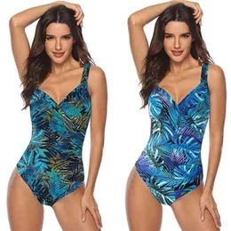 Sexy Plus Size Swimsuit Women Swimwear Female Vintage Push Up Swimming For Monokini Big Bathing Suit 3XL 210702